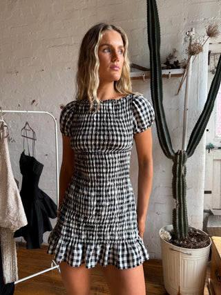 Mahli Gingham Mini Dress