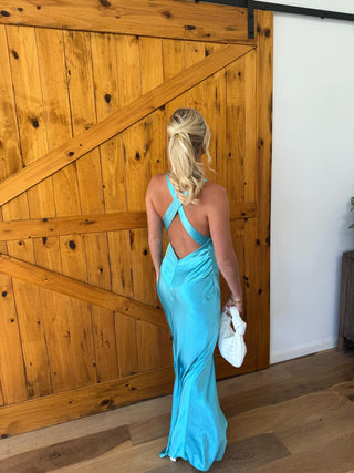 Vintage Ruth Tarvydas Gown Sky Blue